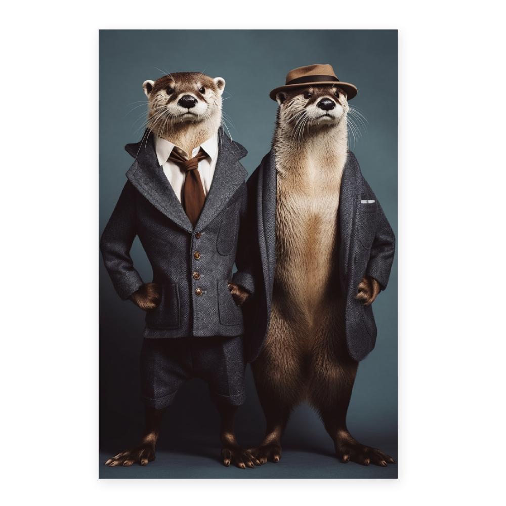 Nacnic Póster De Moda Nutrias Elegantes Acuáticas