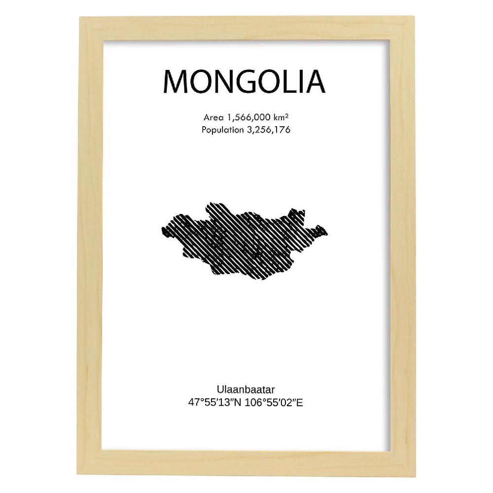 Nacnic Poster De Mongolia