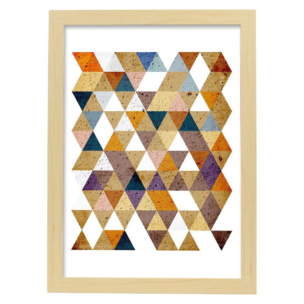 Nacnic Póster De Otoño Geométrico Colorido