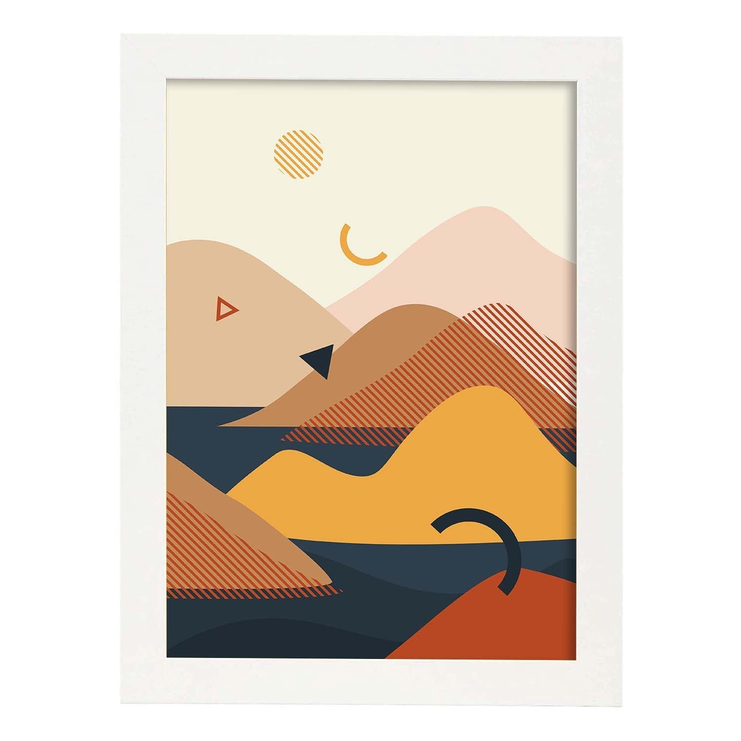 Nacnic Póster De Paisajes Abstractos Coloridos
