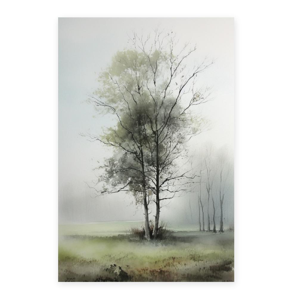 Nacnic Póster De Paisajes Serenos En Acuarela