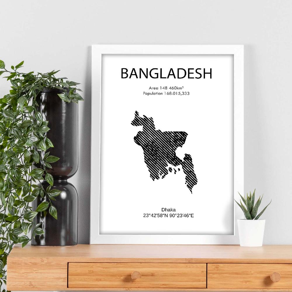 Nacnic Póster De Países: Bangladesh