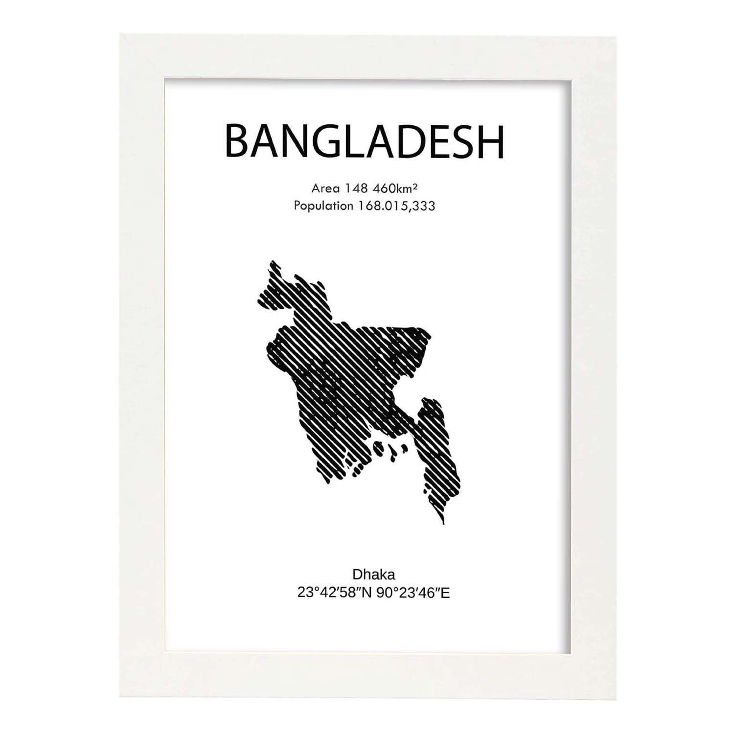 Nacnic Póster De Países: Bangladesh