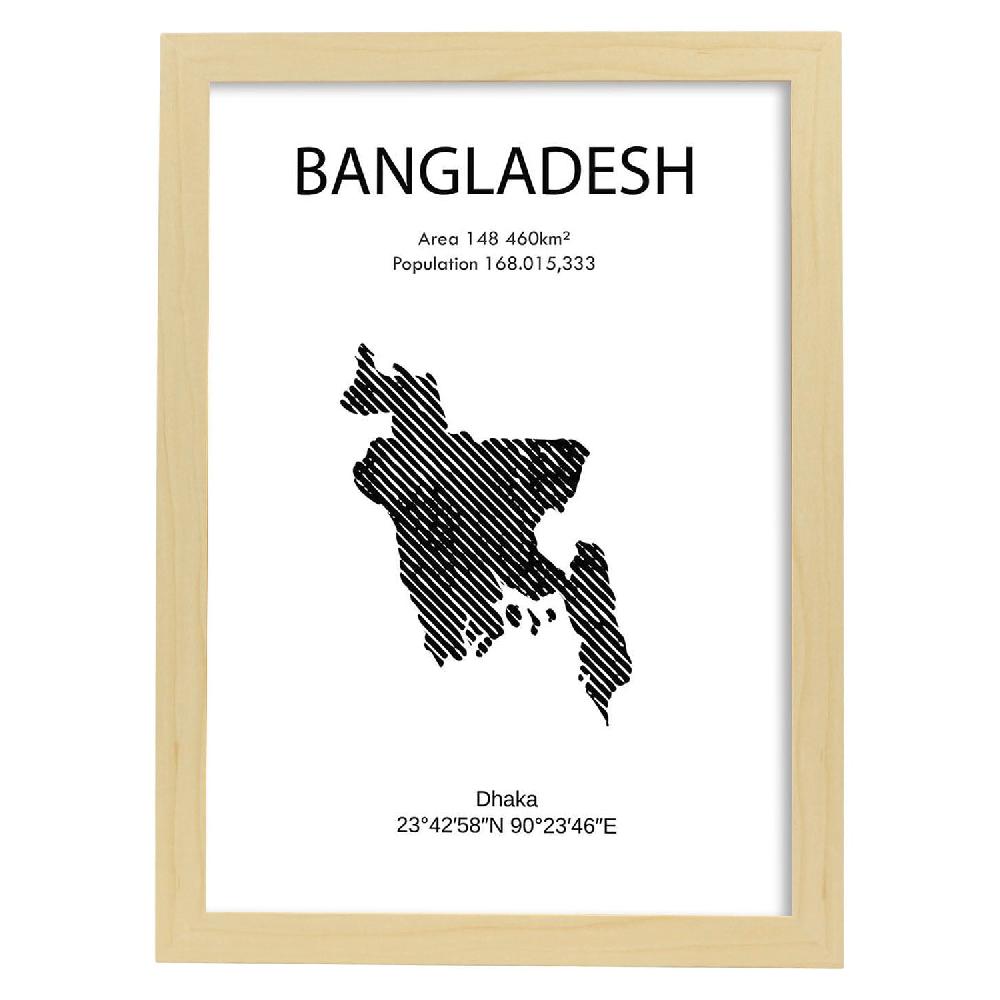 Nacnic Póster De Países: Bangladesh