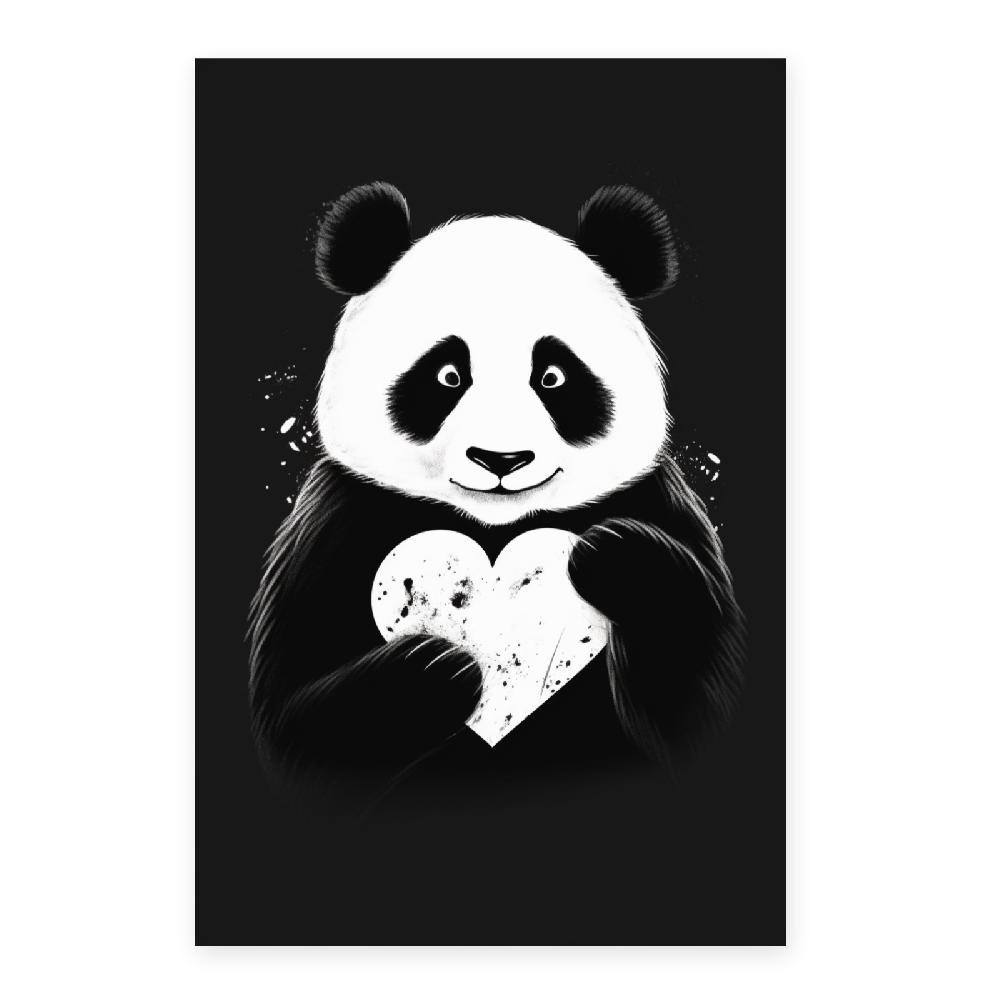 Nacnic Póster De Panda Haciendo Corazón