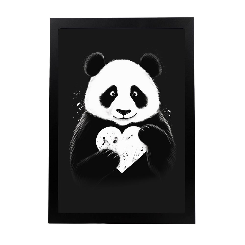 nacnic Póster de Panda Haciendo Corazón