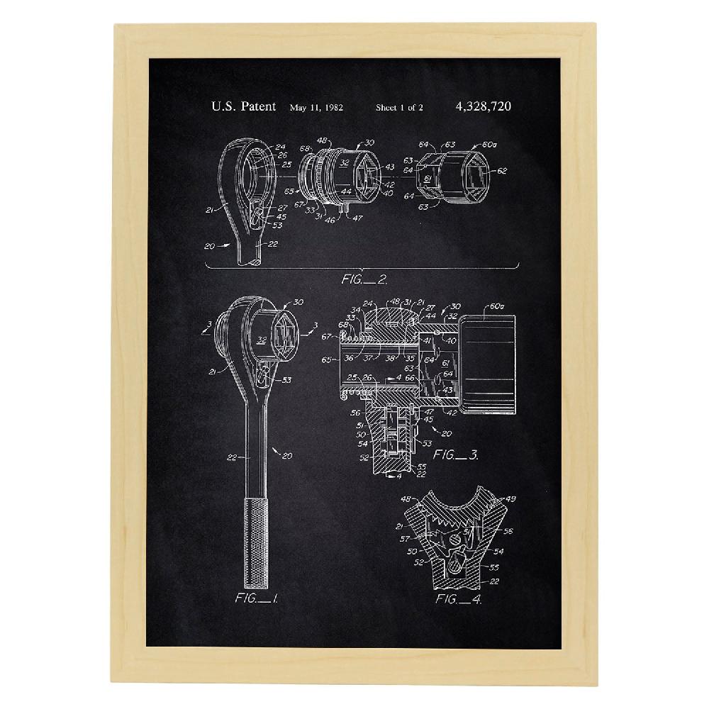 Nacnic Póster De Patente De Llave Allen Antigua