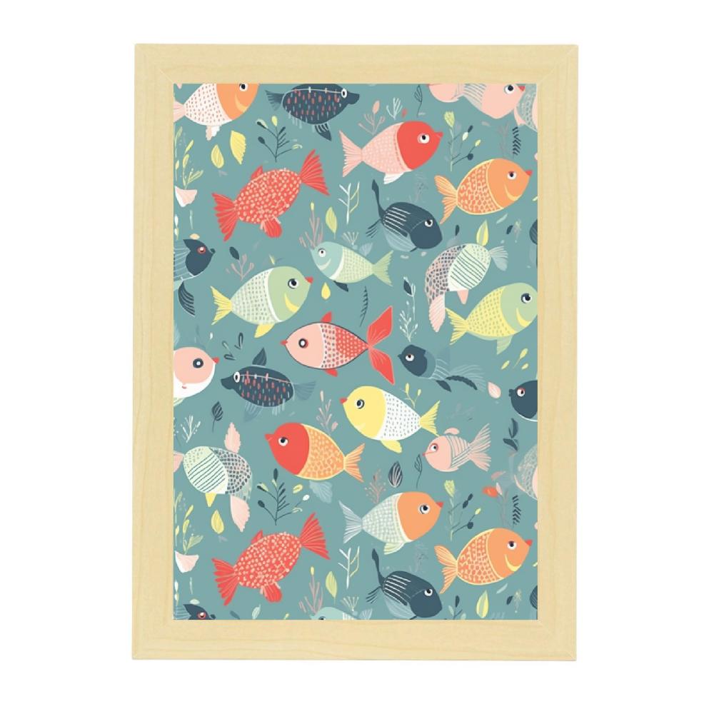 Nacnic Póster De Patrón De Peces Variados