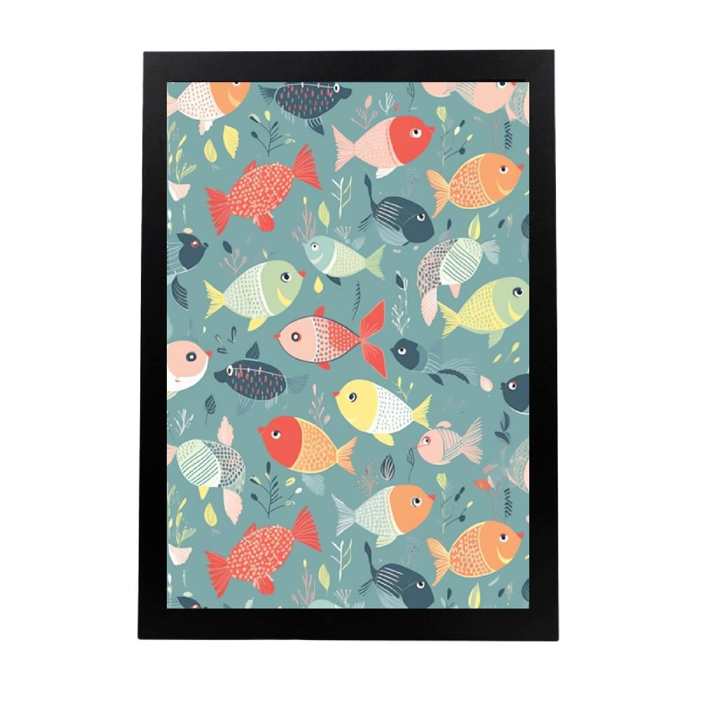 nacnic Póster de Patrón de Peces Variados