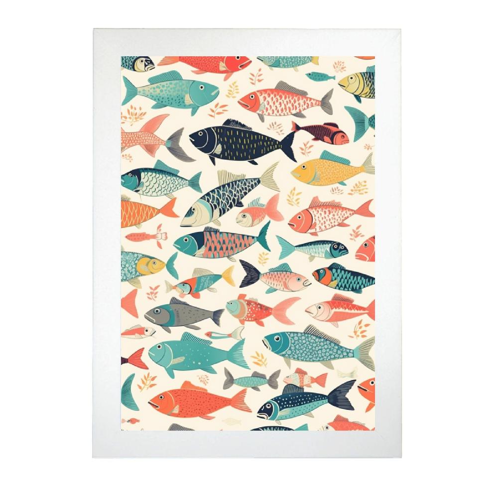 Nacnic Póster De Peces Multicolores