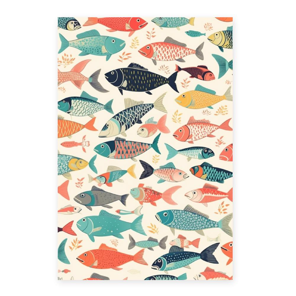 Nacnic Póster De Peces Multicolores