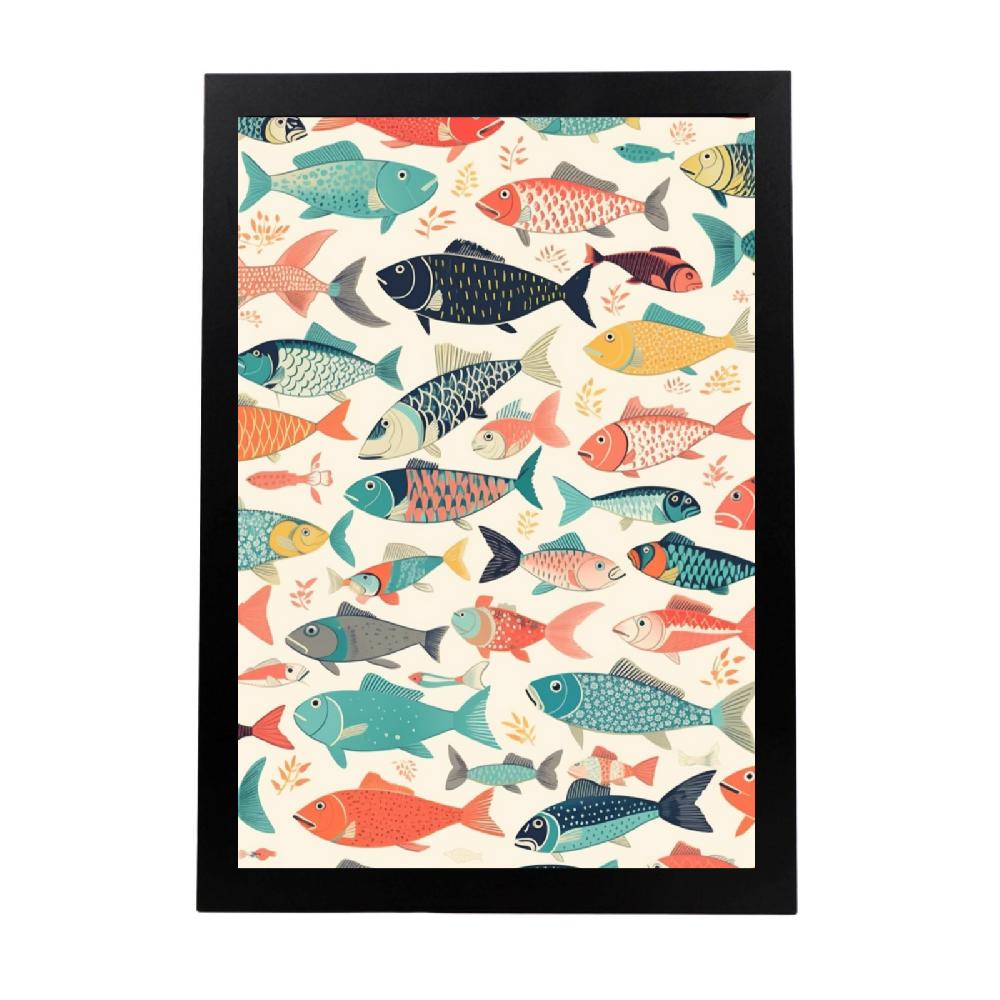 nacnic Póster de Peces Multicolores