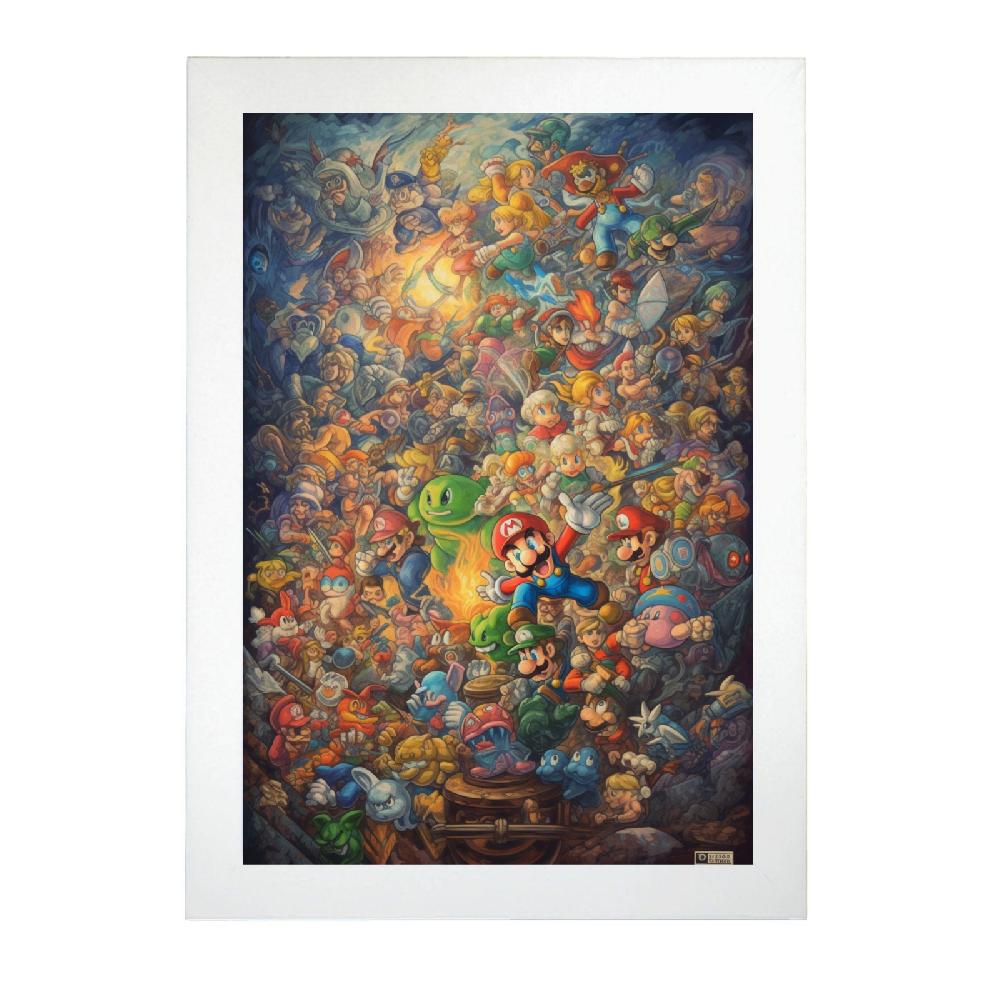 Nacnic Póster De Pintura Al Óleo Con Compi