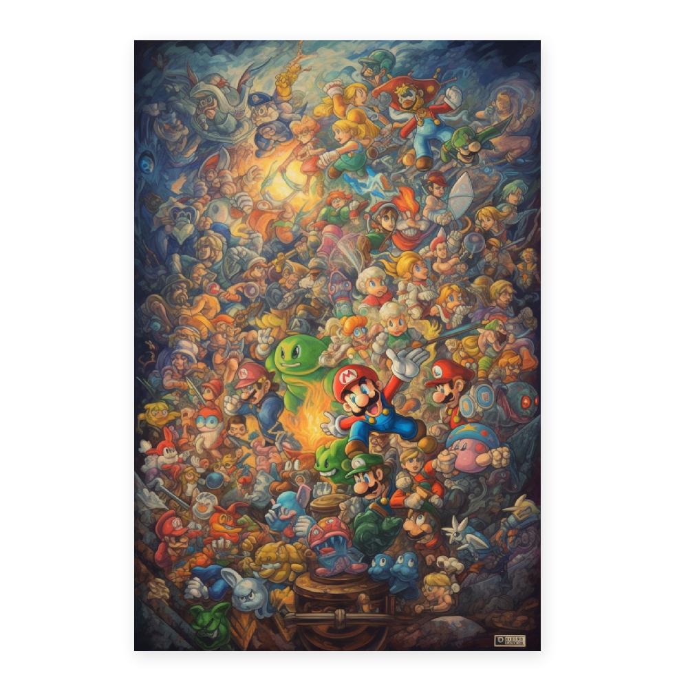 Nacnic Póster De Pintura Al Óleo Con Compi