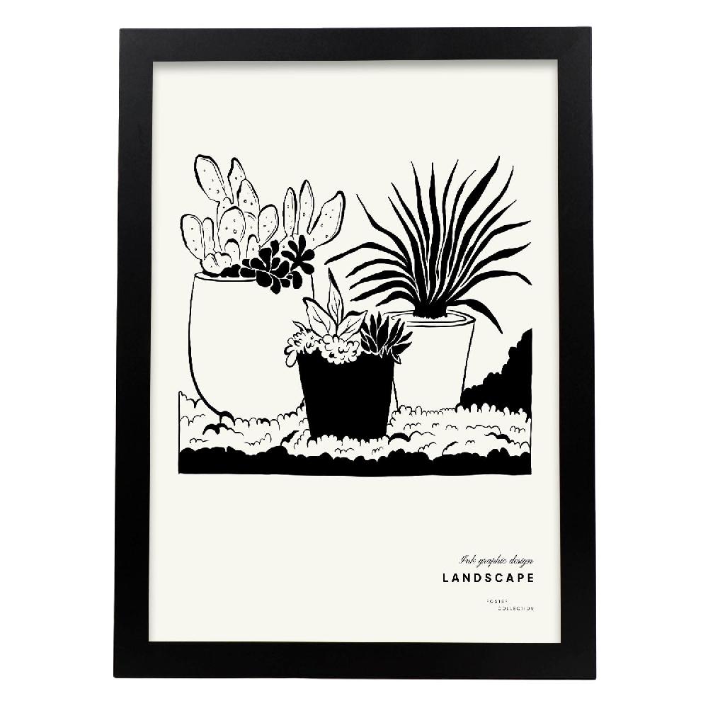 Nacnic Póster De Planta De Postre En Maceta