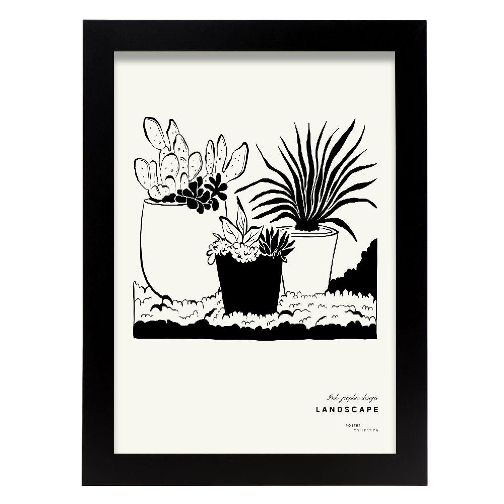 nacnic Póster de Planta de Postre en Maceta