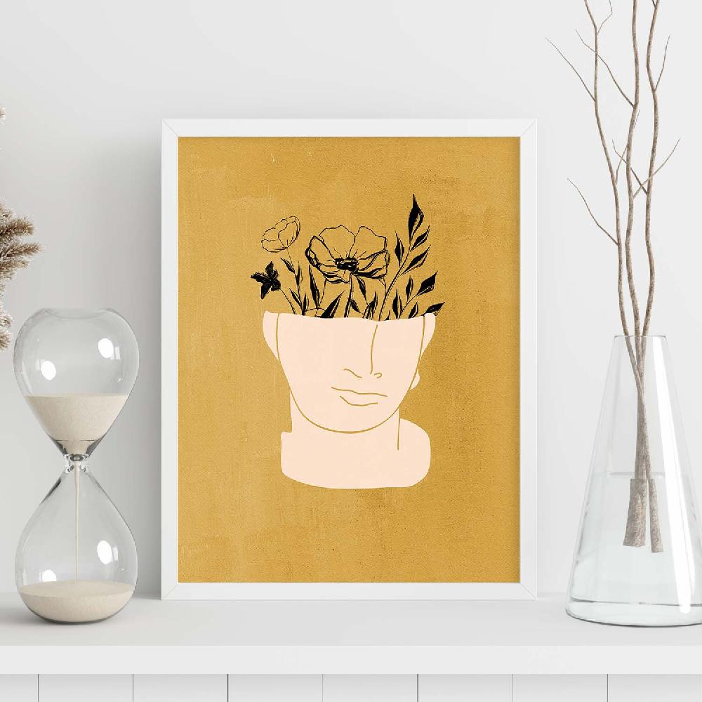 Nacnic Póster De Plantas Abstractas Acuarela 11