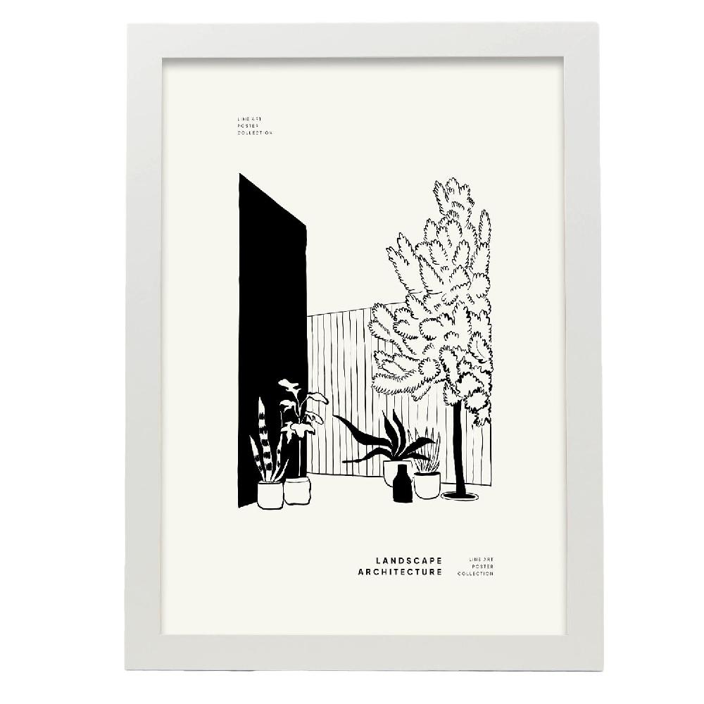 Nacnic Póster De Plantas Del Patio Trasero
