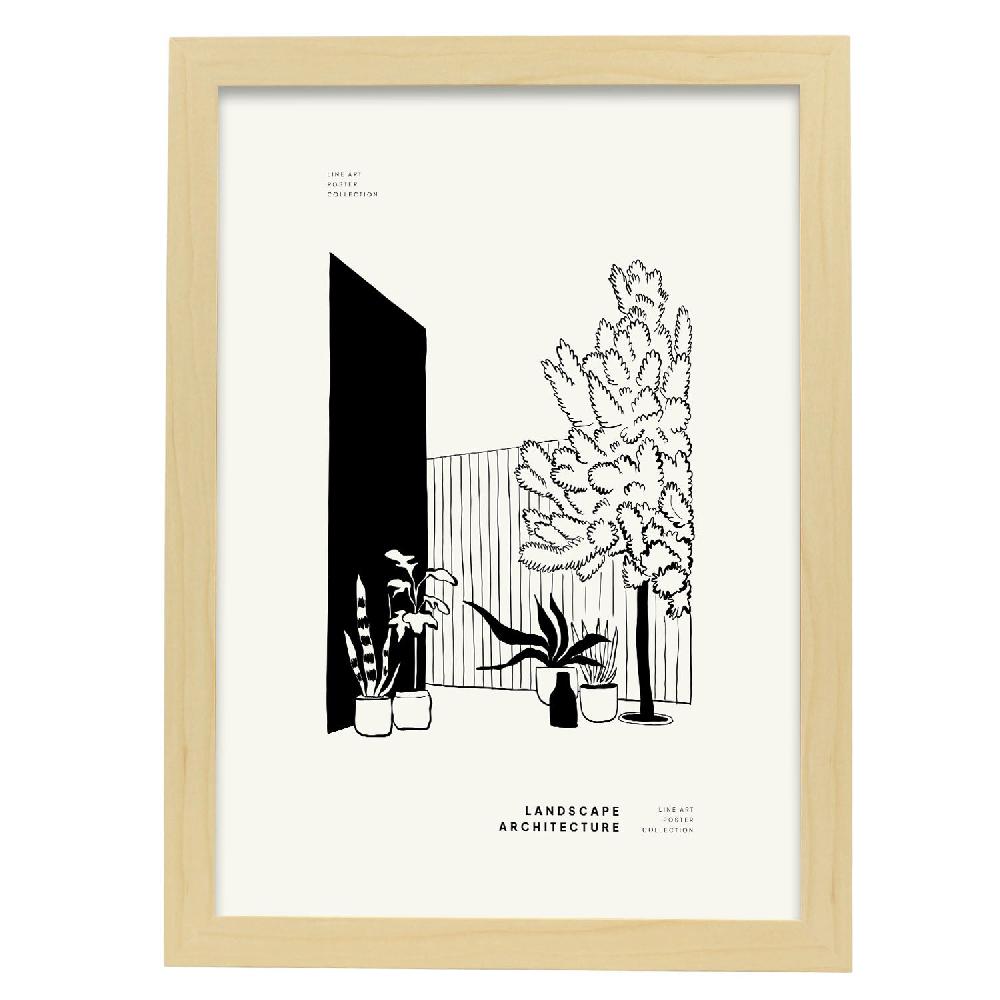 Nacnic Póster De Plantas Del Patio Trasero