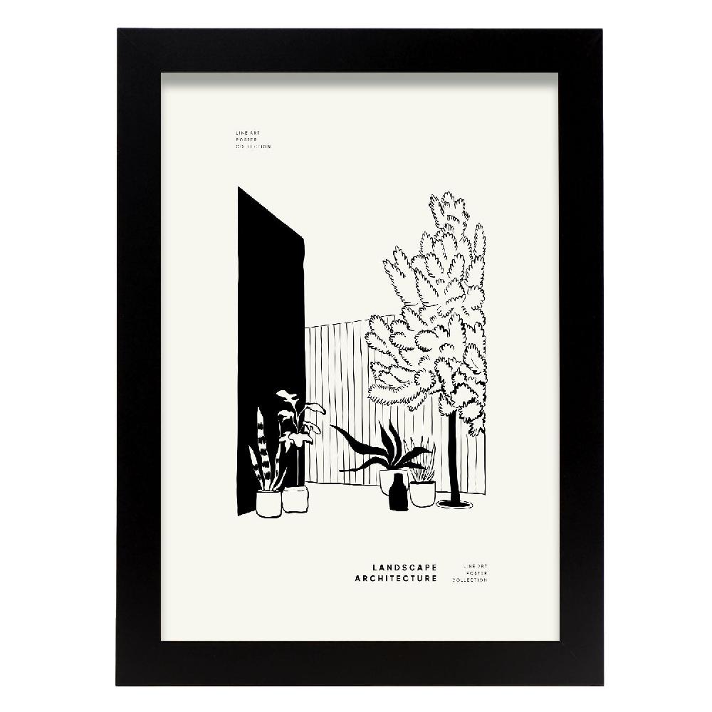 nacnic Póster de Plantas del Patio Trasero