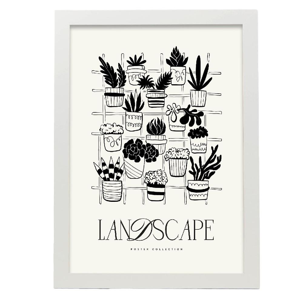 Nacnic Póster De Plantas En Macetas