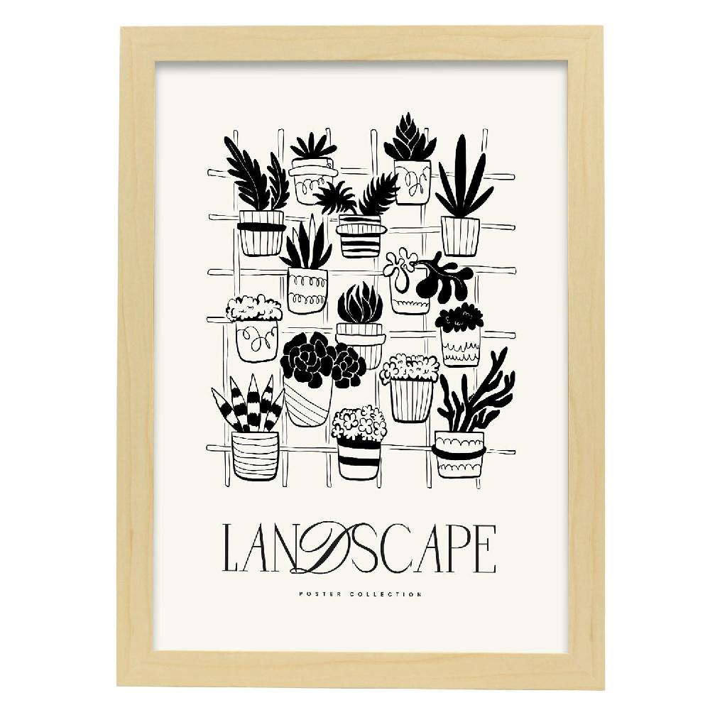 Nacnic Póster De Plantas En Macetas