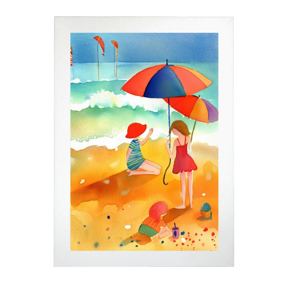 Nacnic Póster De Playa Colorida