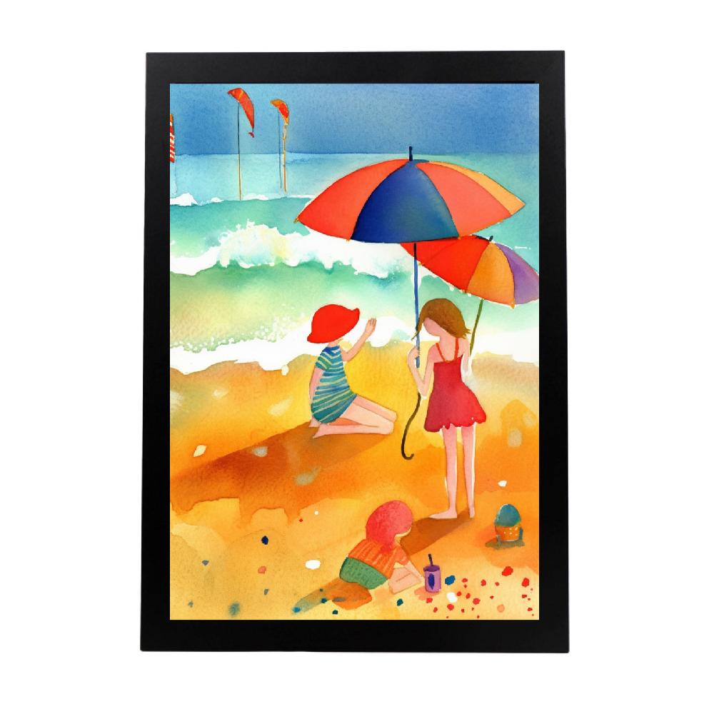 nacnic Póster de Playa Colorida