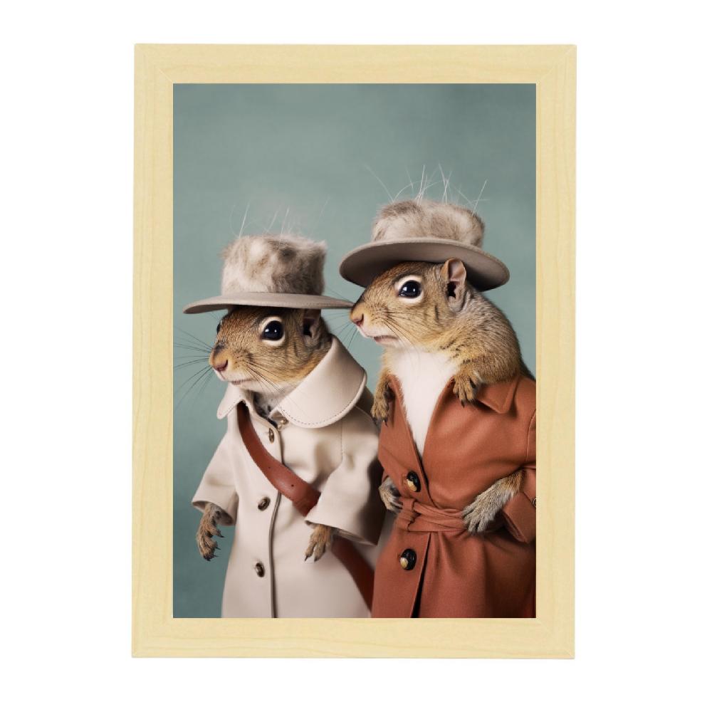 Nacnic Póster De Pósteres De Ardillas De Moda