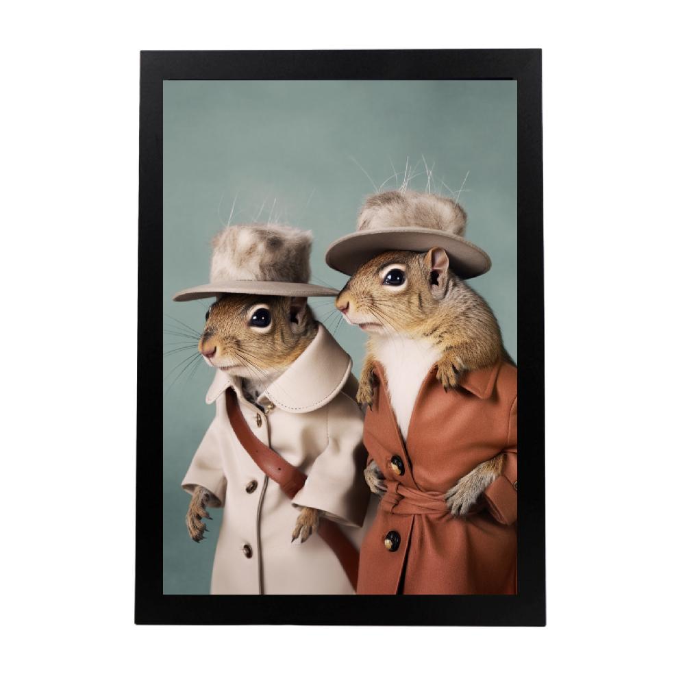 nacnic Póster de Pósteres de Ardillas de Moda