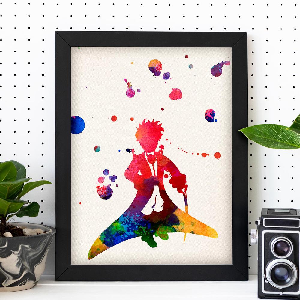 Nacnic Póster De Principito En Acuarela