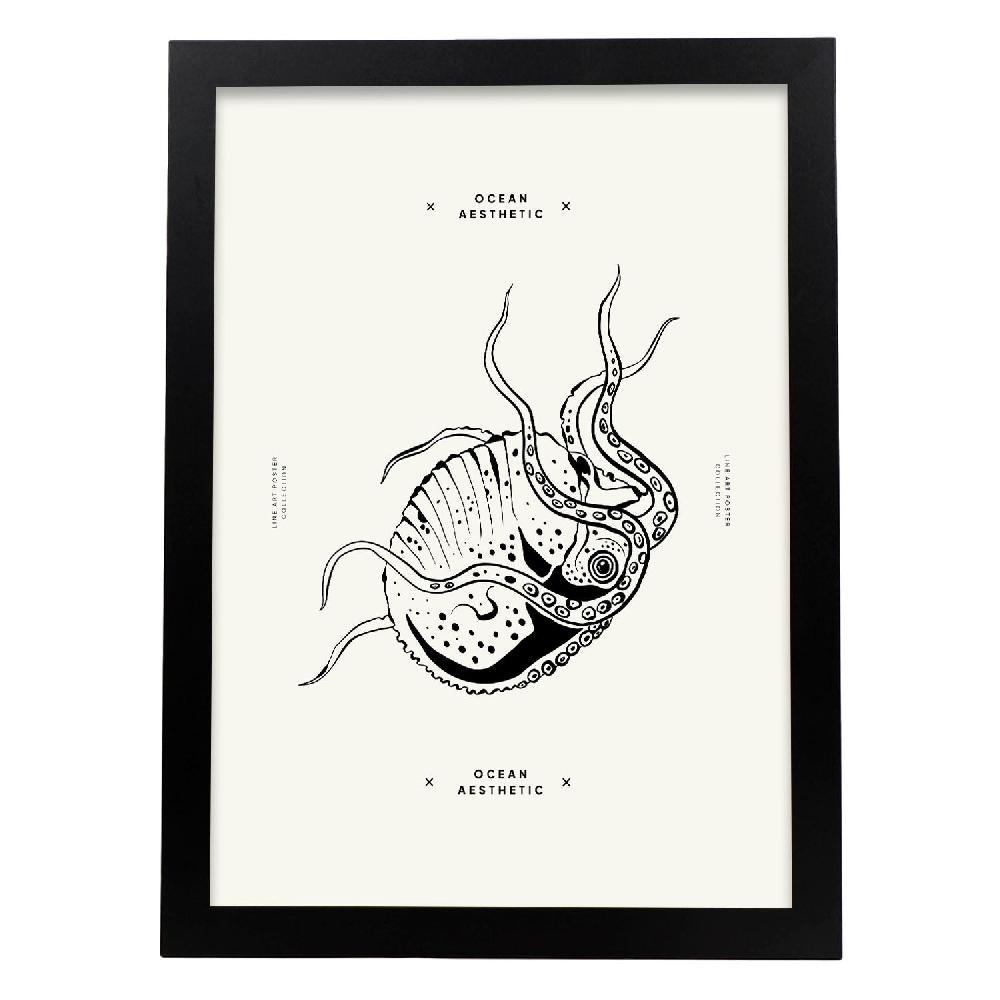 Nacnic Póster De Pulpo Desnudo