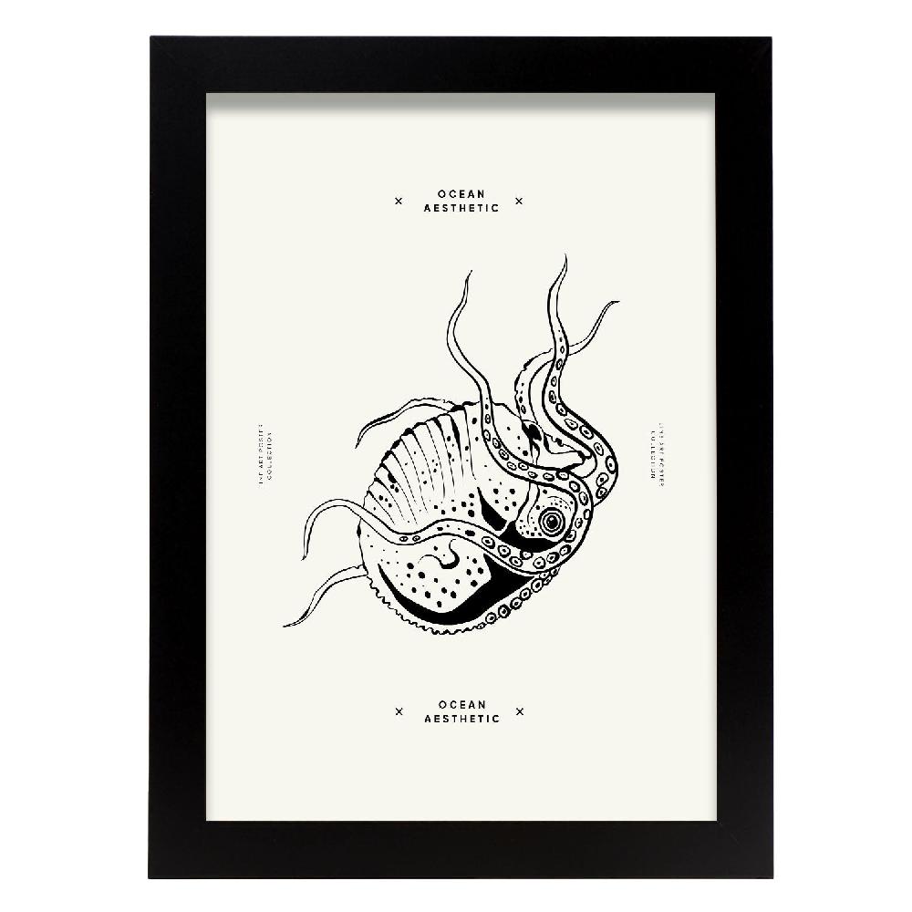 nacnic Póster de Pulpo Desnudo
