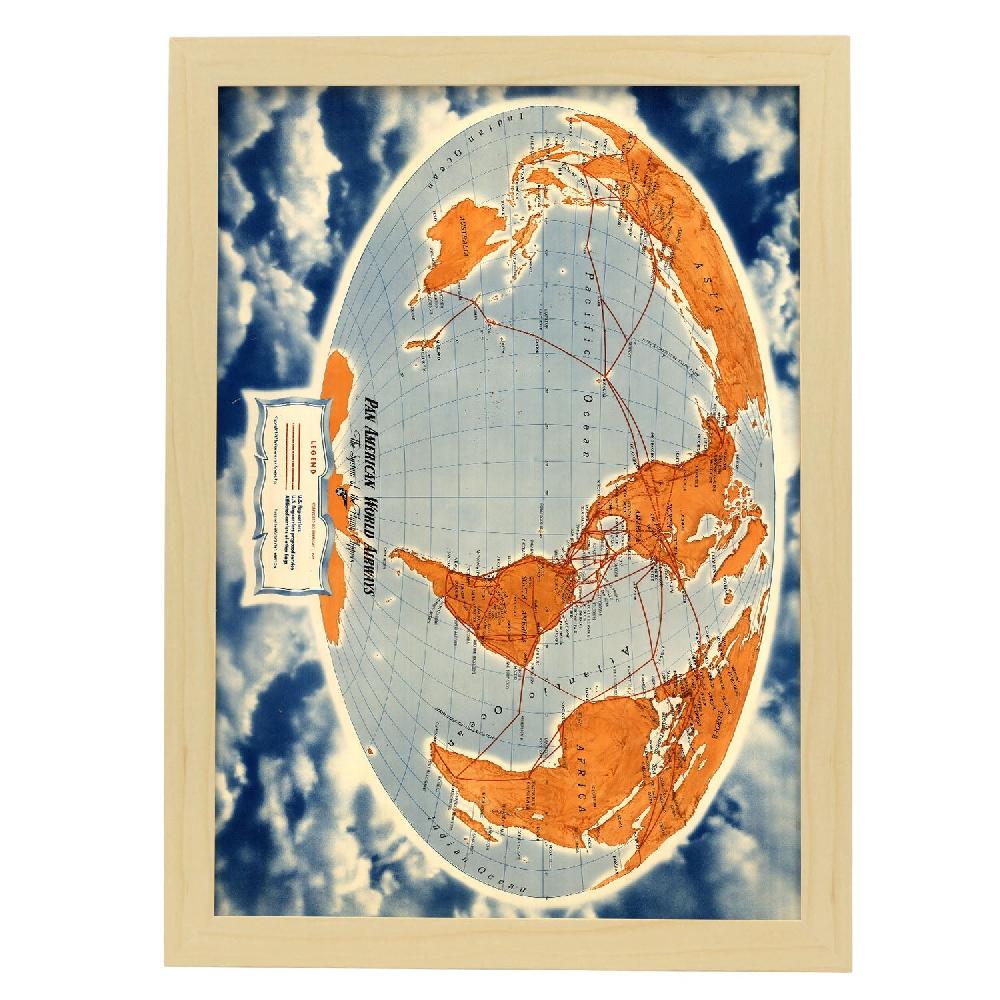 Nacnic Póster De Rutas Mundiales De Pan-Am