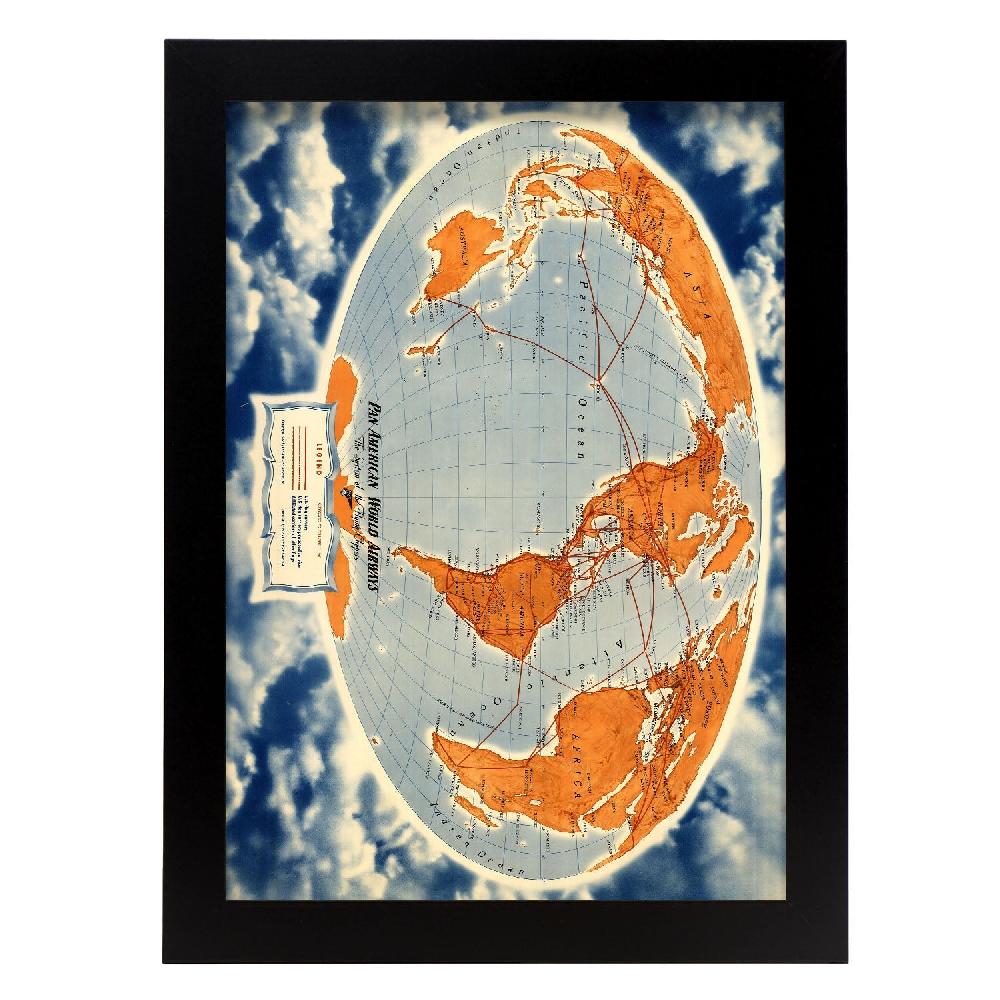 nacnic Póster de Rutas Mundiales de Pan-Am