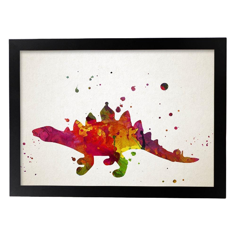 Nacnic Póster De Stegosaurus En Acuarela