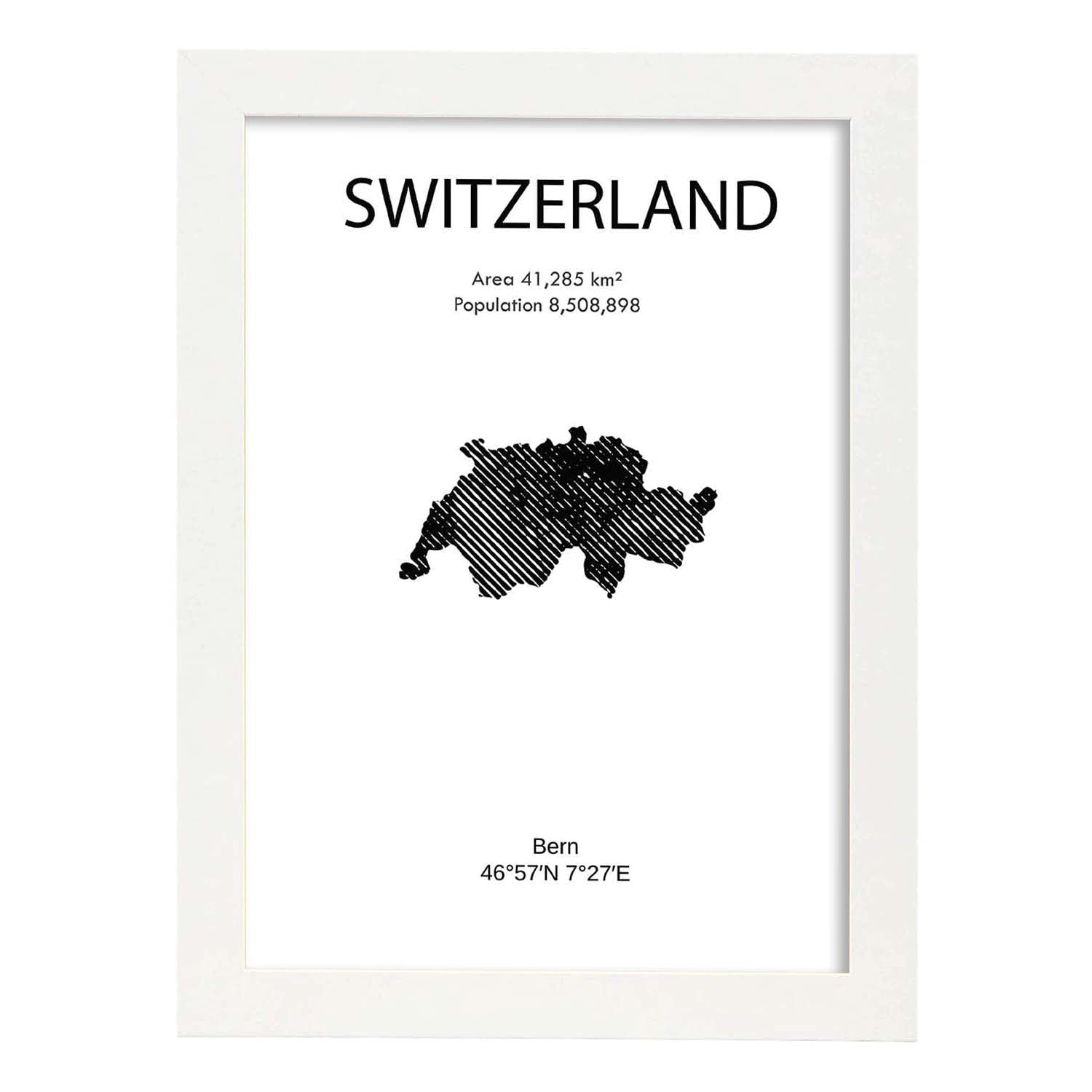 Nacnic Póster De Suiza Del Mundo