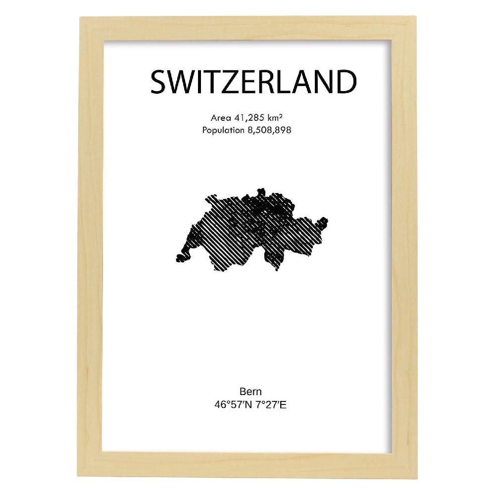 Nacnic Póster De Suiza Del Mundo