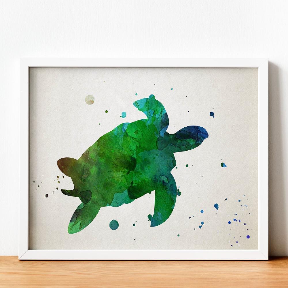 nacnic Póster de T-Rex Acuarela