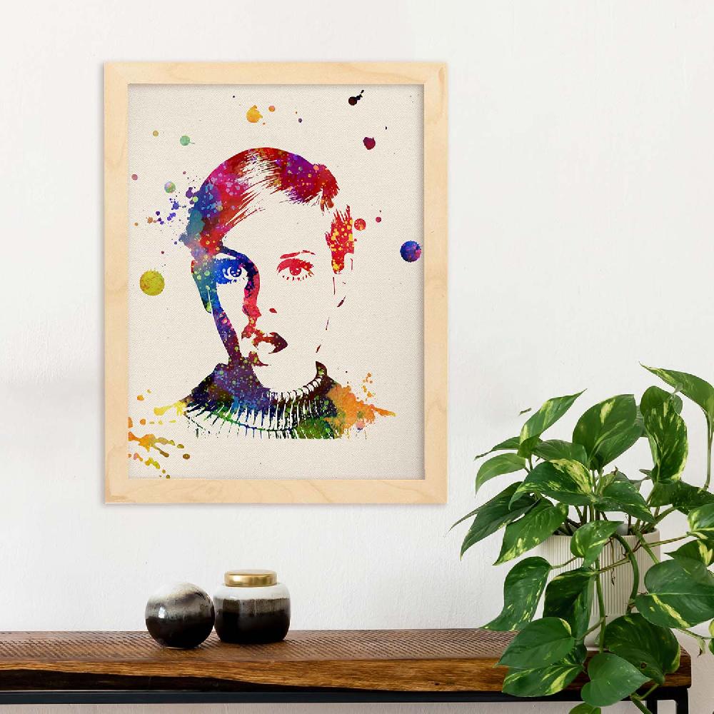 Nacnic Poster De Twiggy En Acuarela De Cine