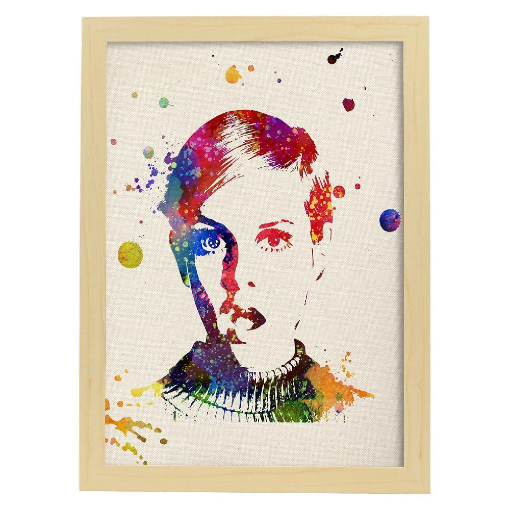 Nacnic Poster De Twiggy En Acuarela De Cine