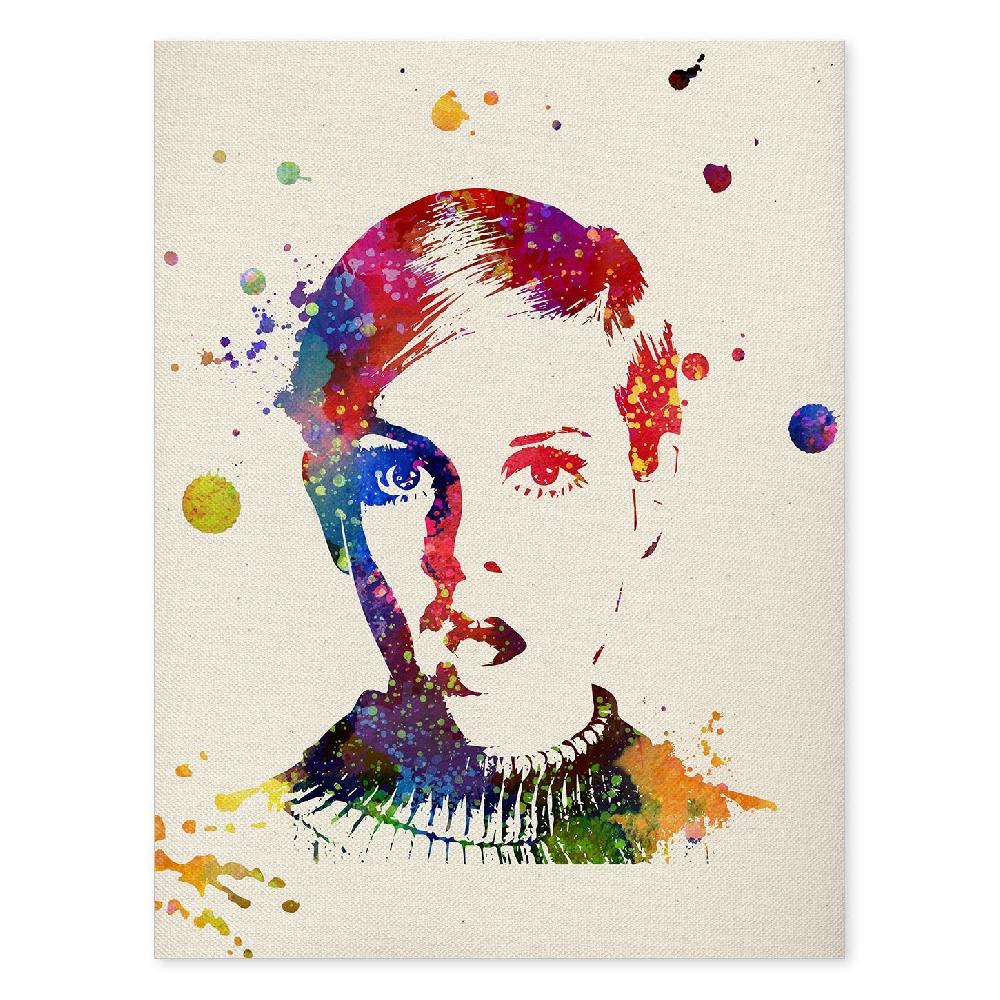 nacnic Poster de Twiggy en Acuarela de Cine