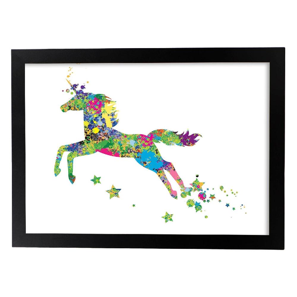 Nacnic Poster De Unicornio Estilo Acuarela