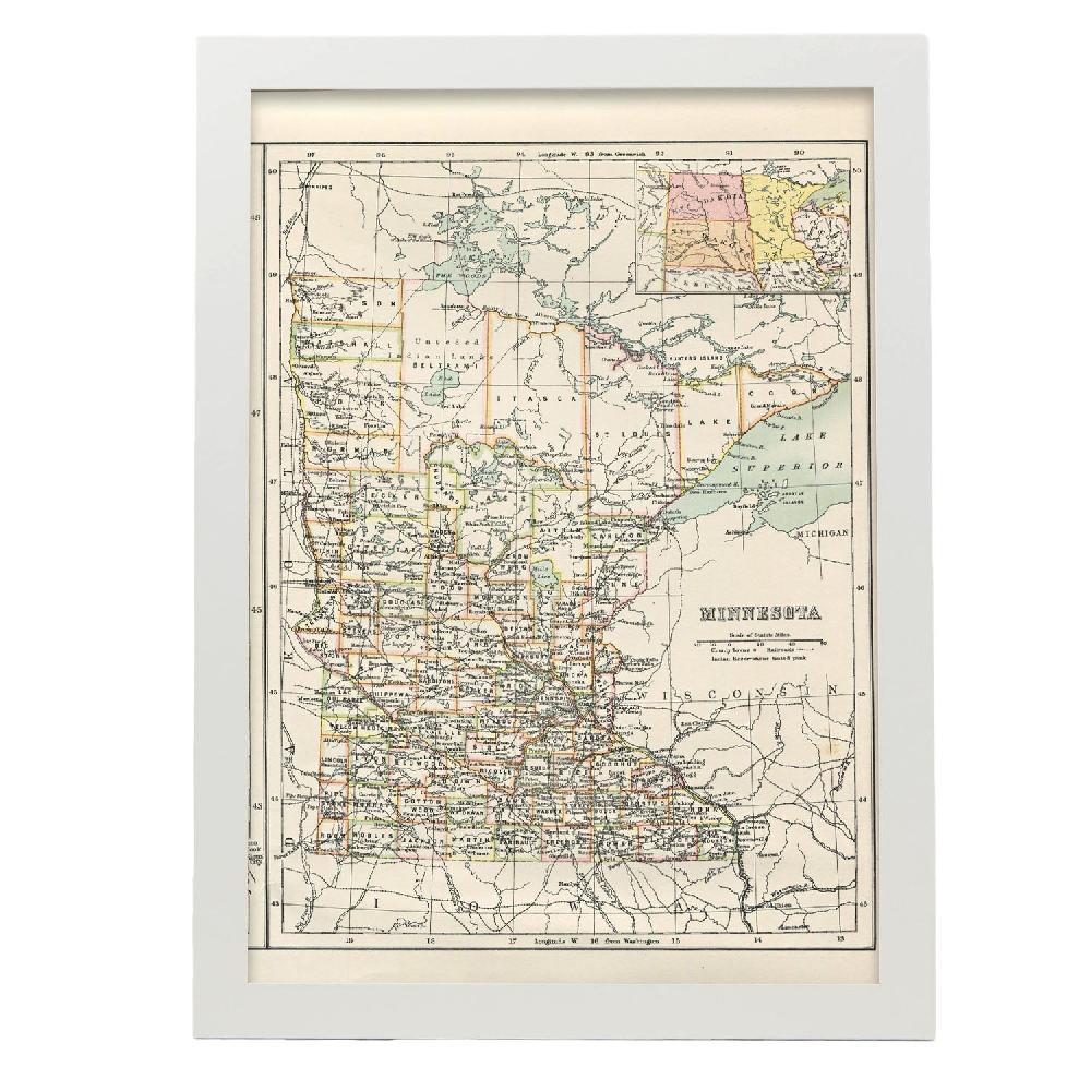 Nacnic Póster De US States011 Minnesota