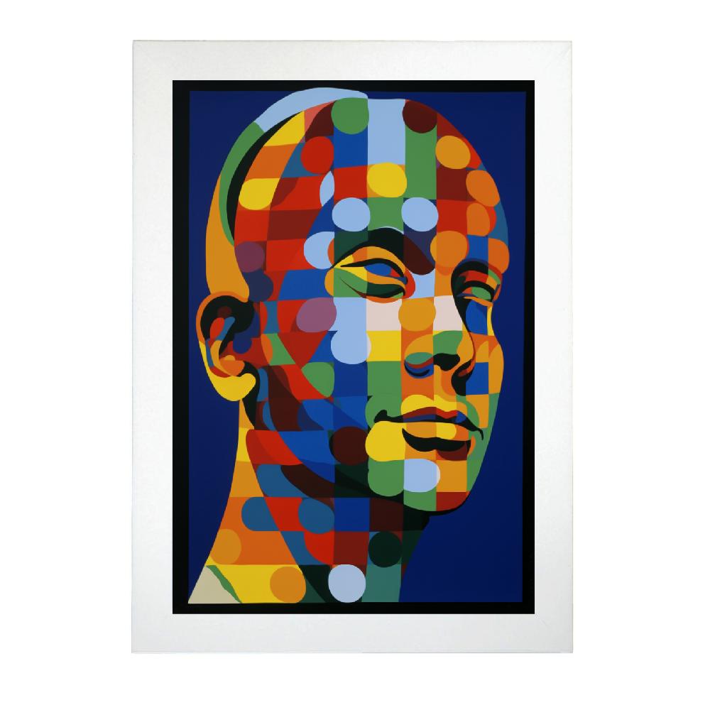 Nacnic Póster De Vaca Estilo Vasarely