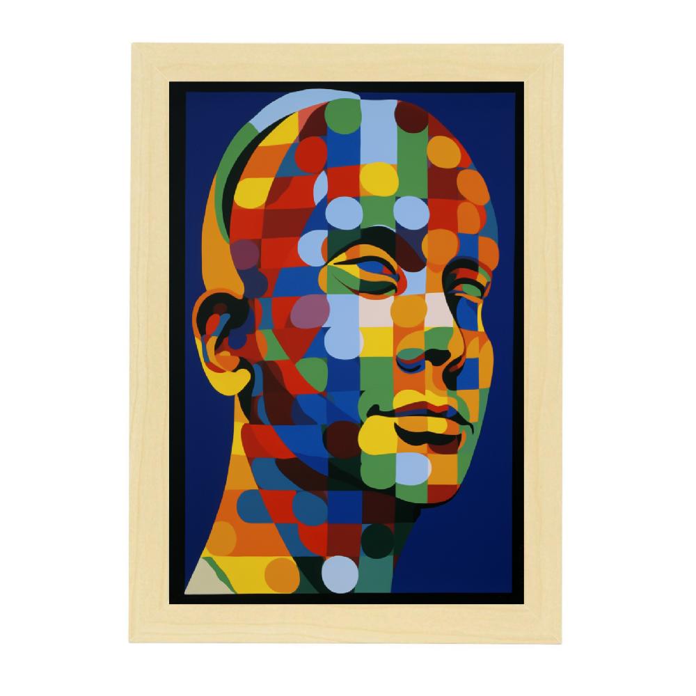 Nacnic Póster De Vaca Estilo Vasarely