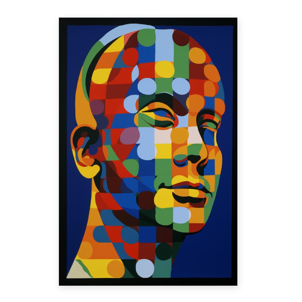 Nacnic Póster De Vaca Estilo Vasarely