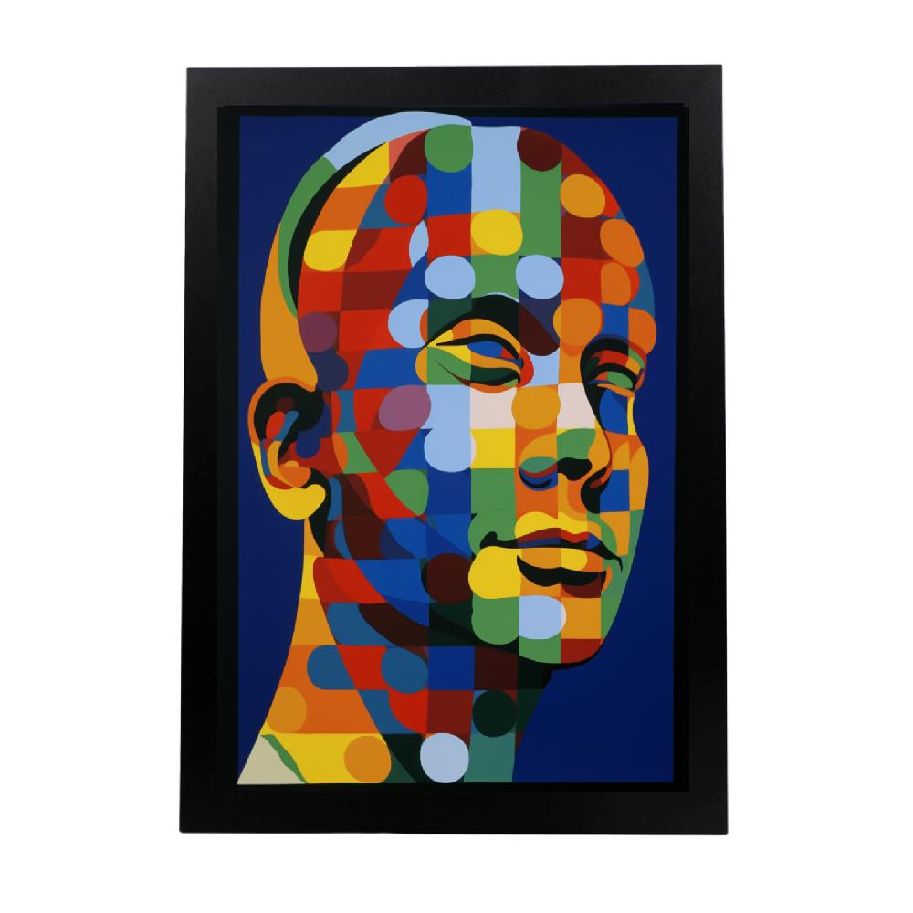 nacnic Póster de Vaca estilo Vasarely