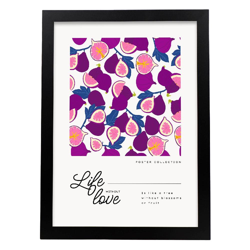 Nacnic Póster De Vida Sin Higos De Amor