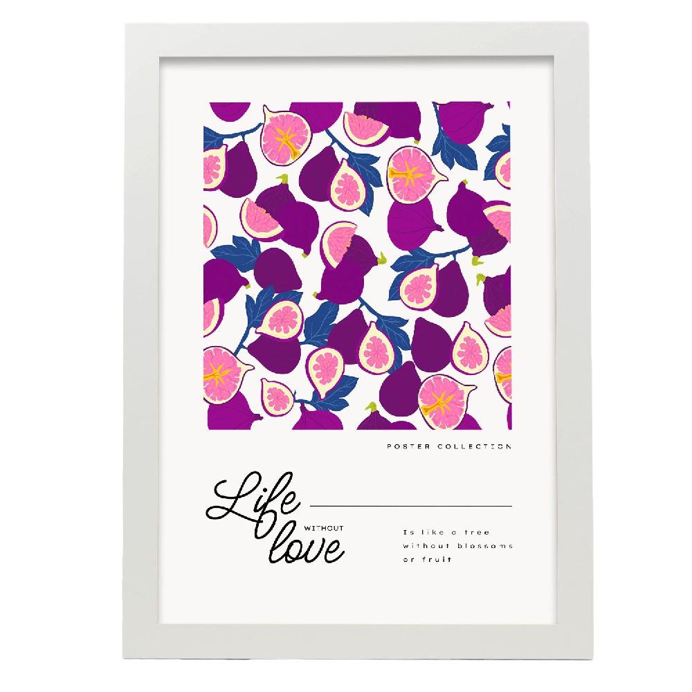 Nacnic Póster De Vida Sin Higos De Amor